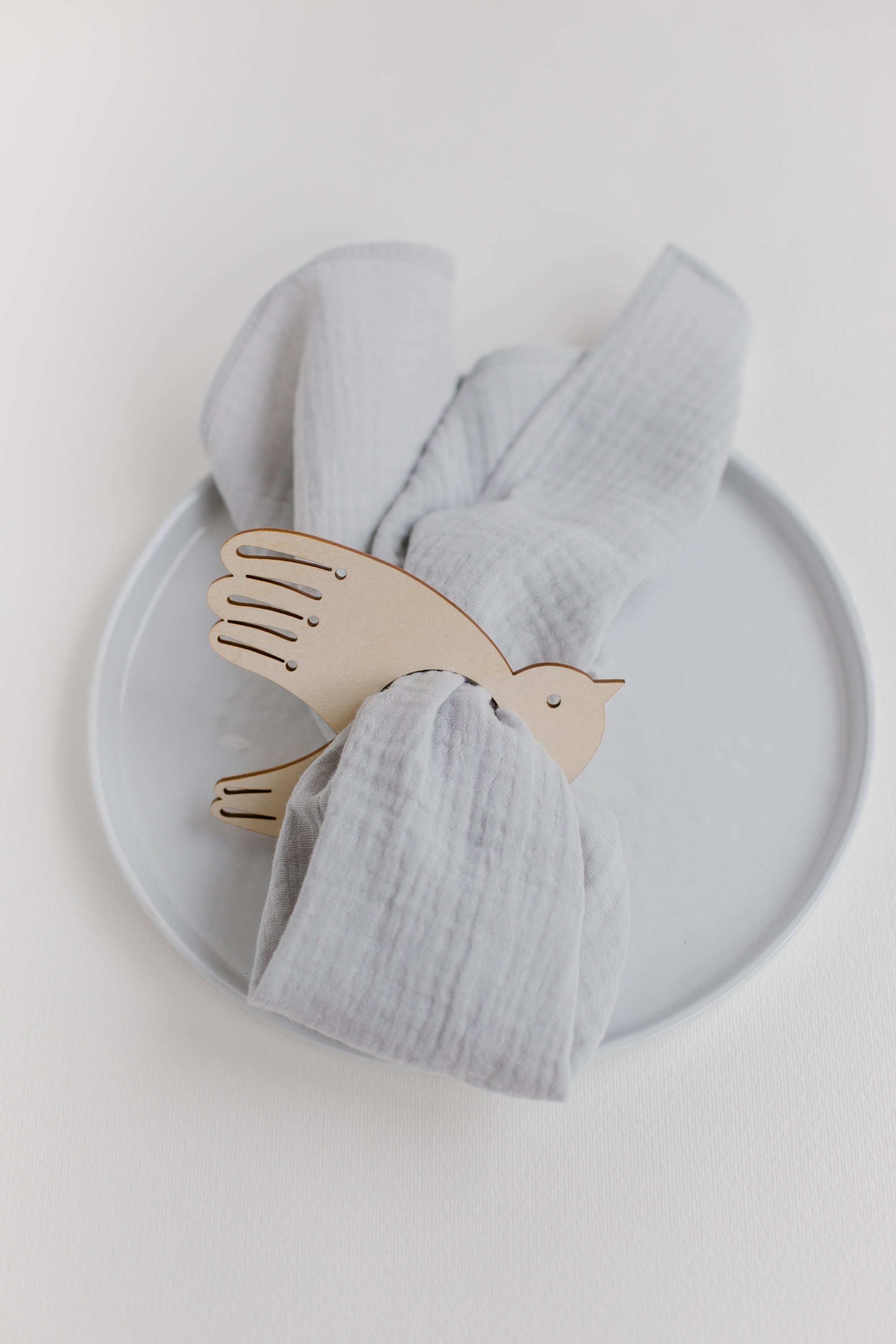 2-er Set Serviettenring Vogel