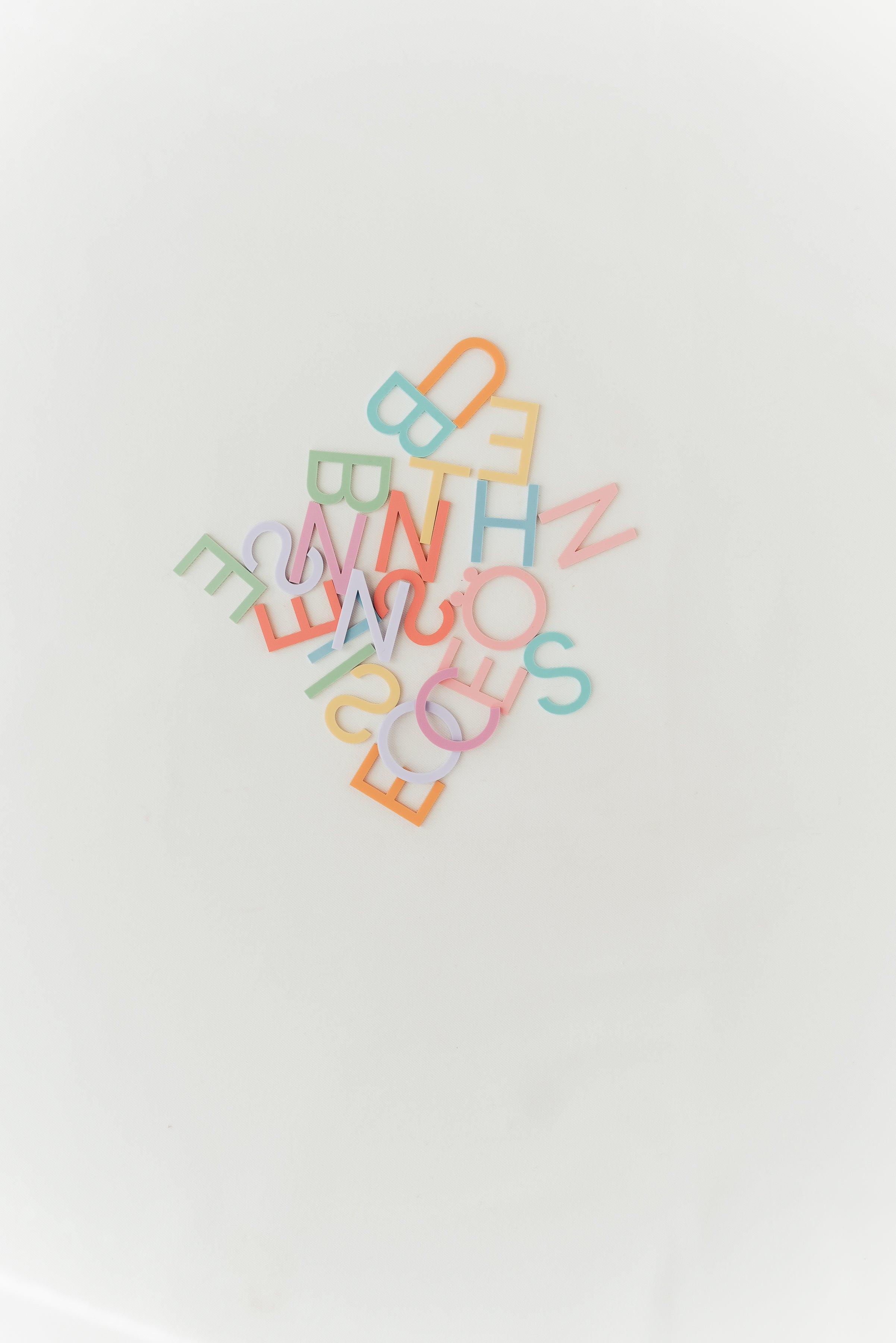 Deko Buchstabe Bunt Klein