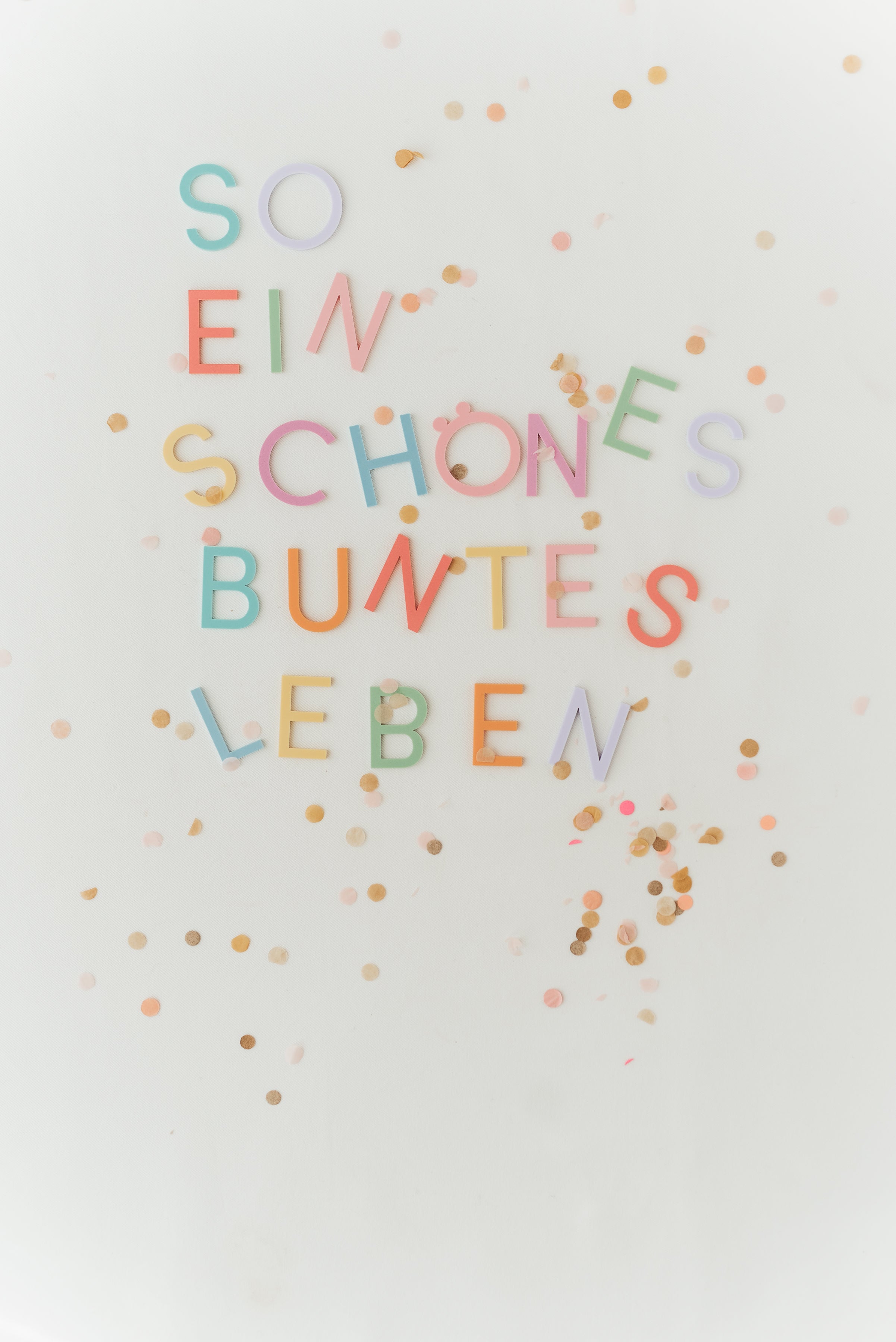 Deko Buchstabe Bunt Klein