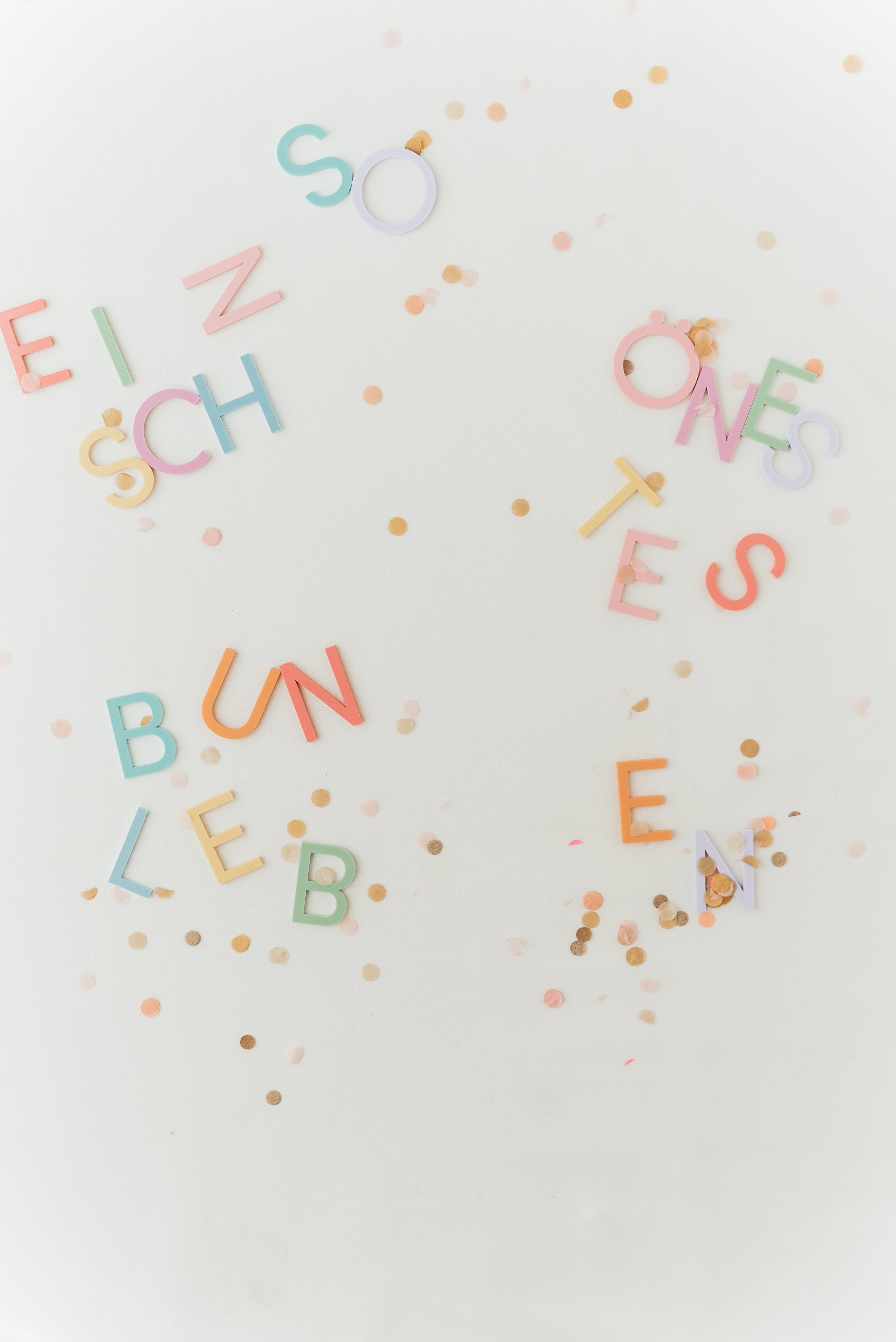 Deko Buchstabe Bunt Klein