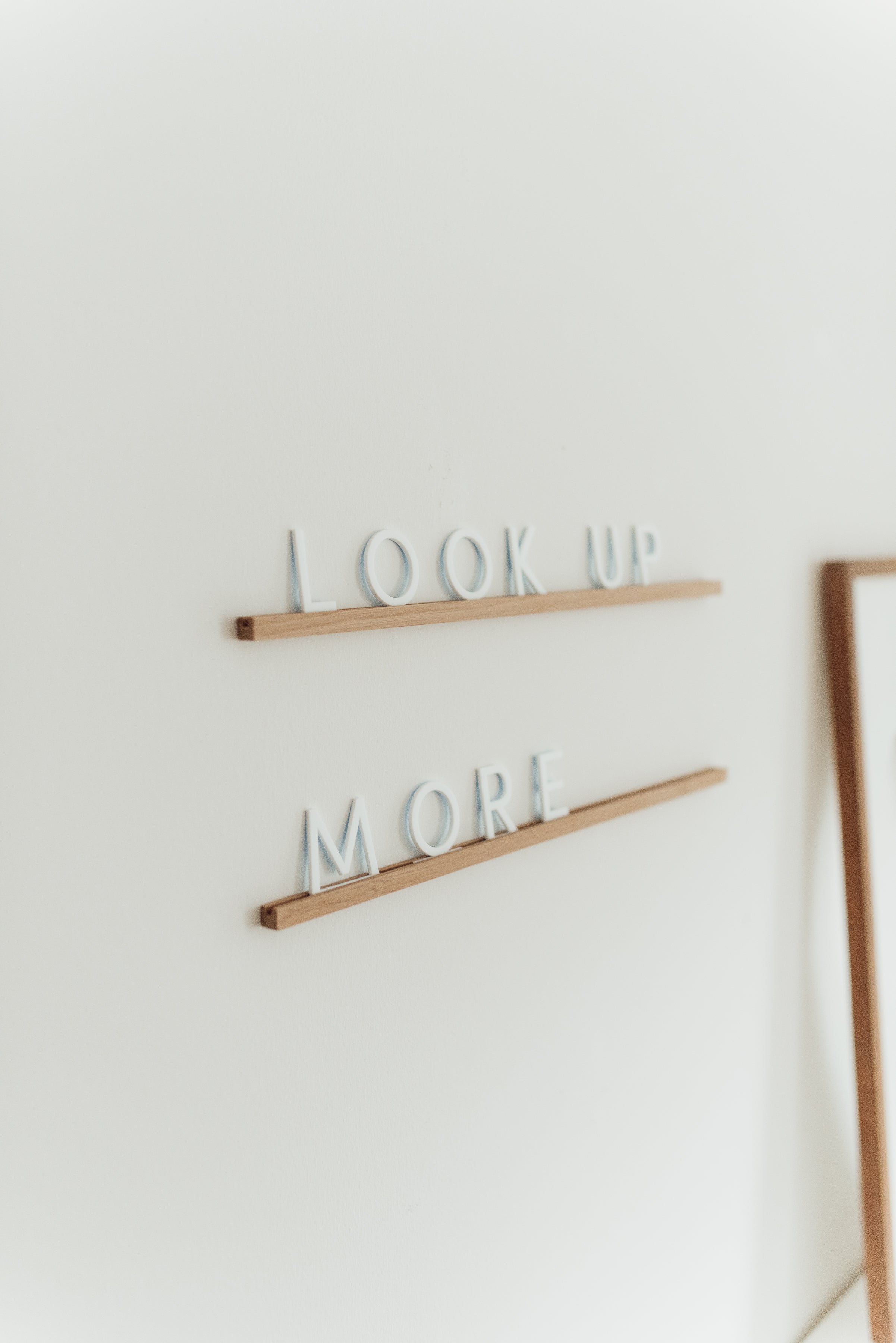 B-Ware Leiste für Letterboard aus Eiche