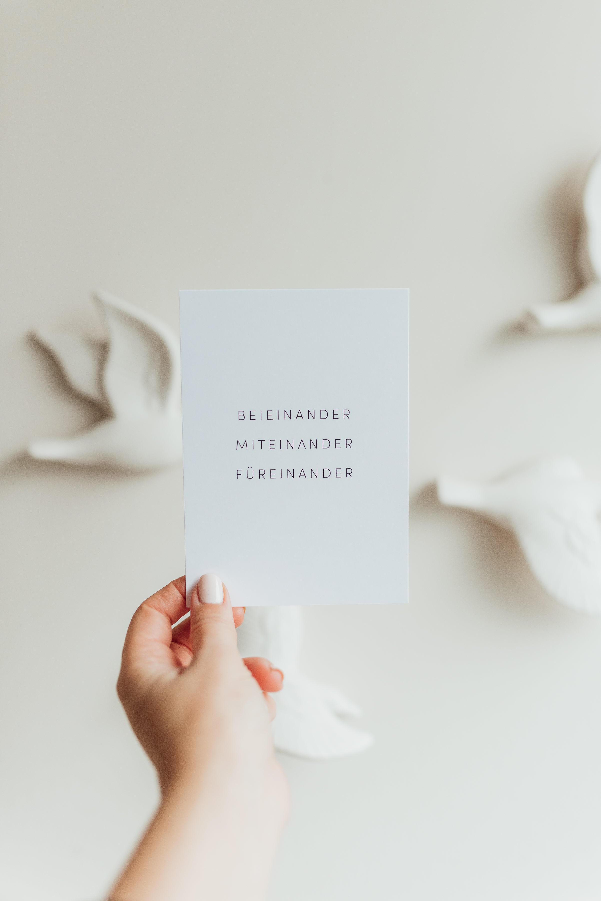 Postkarte Füreinander