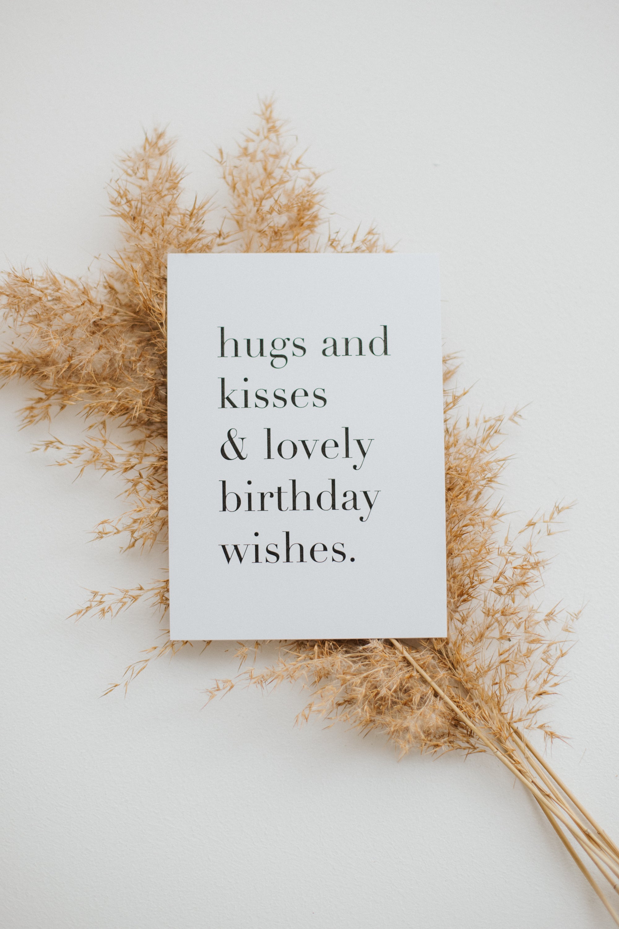 Postkarte Hugs & Kisses