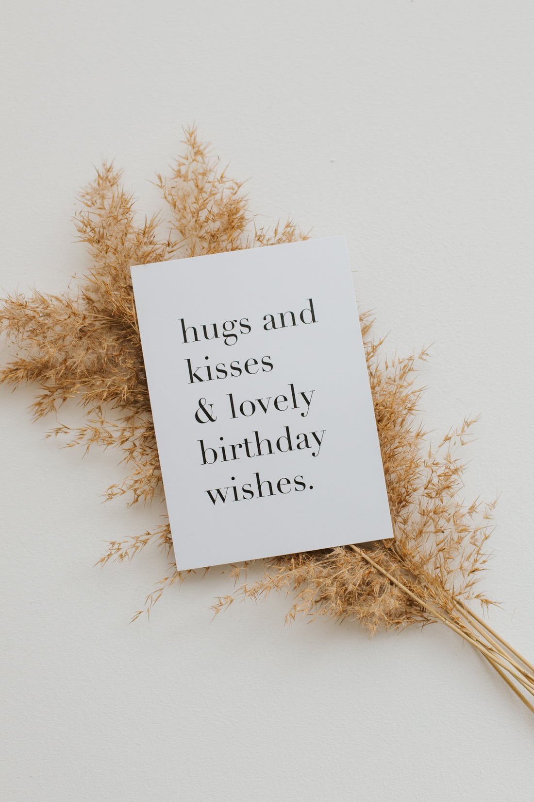 Postkarte Hugs &amp; Kisses