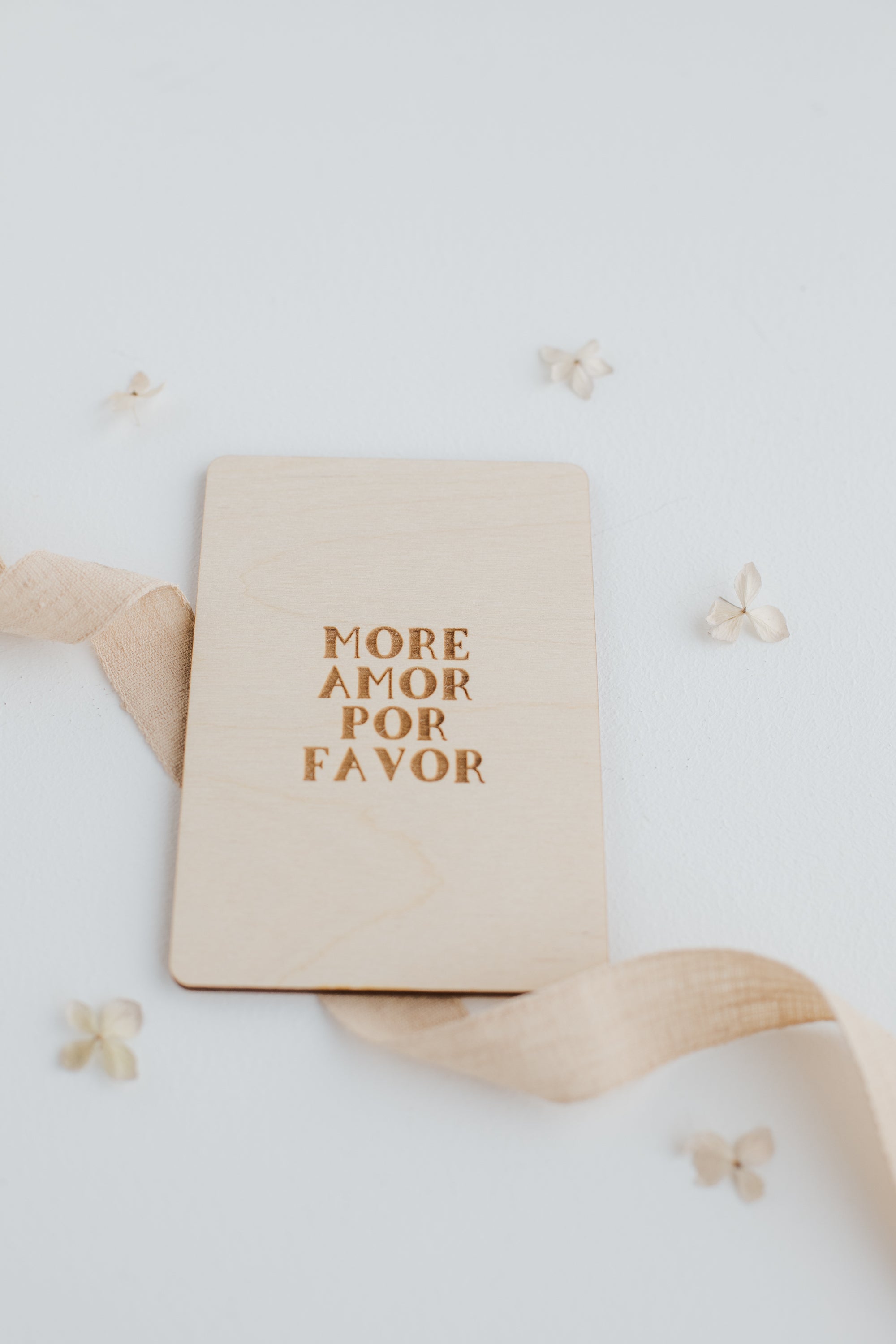 Holzkarte More Amor Por Favor