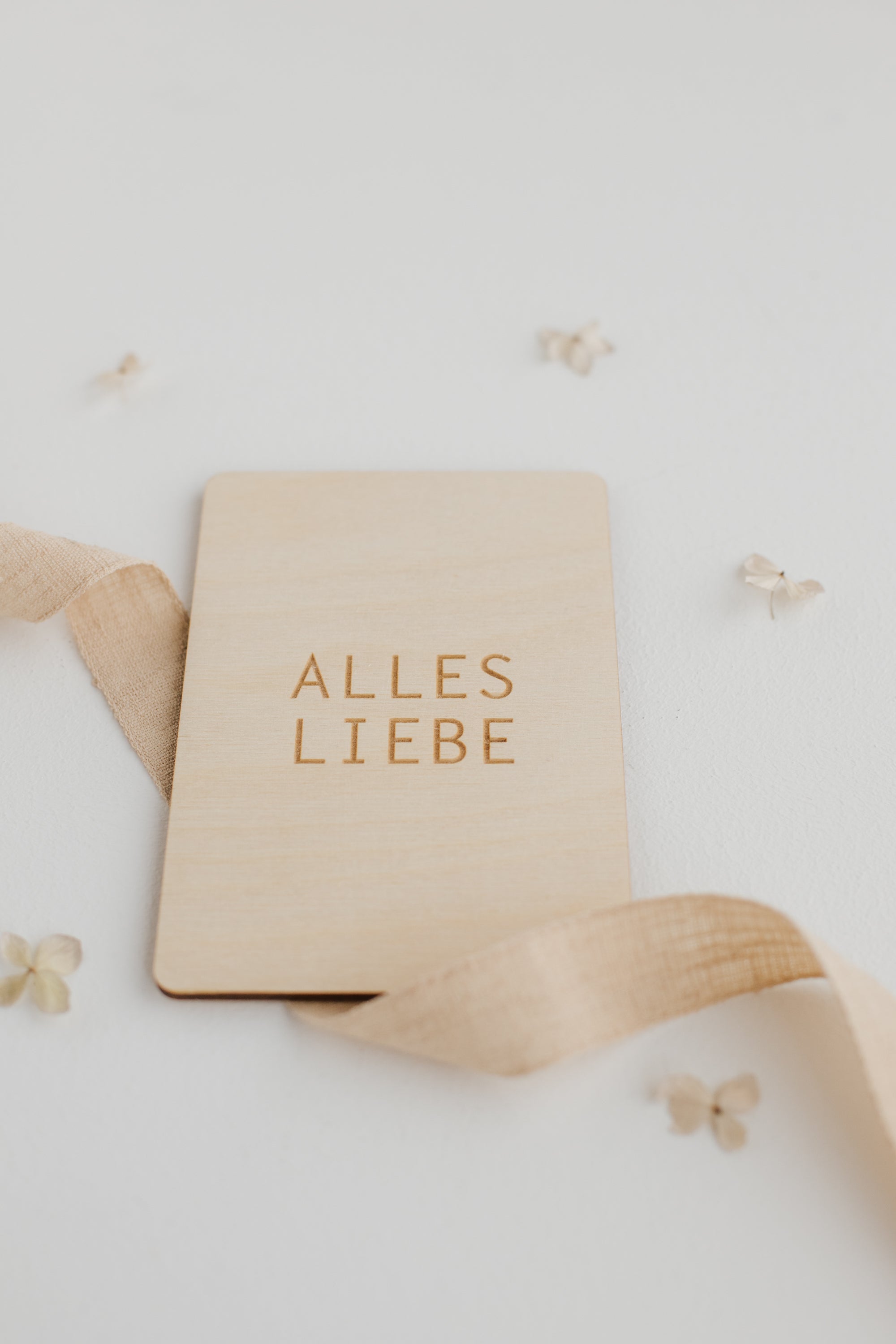 Holzkarte Alles Liebe