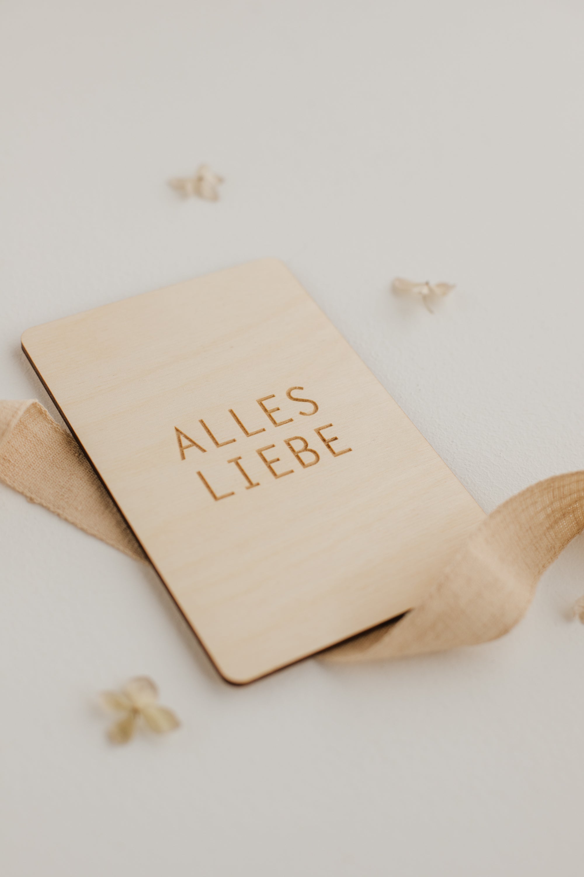 Holzkarte Alles Liebe