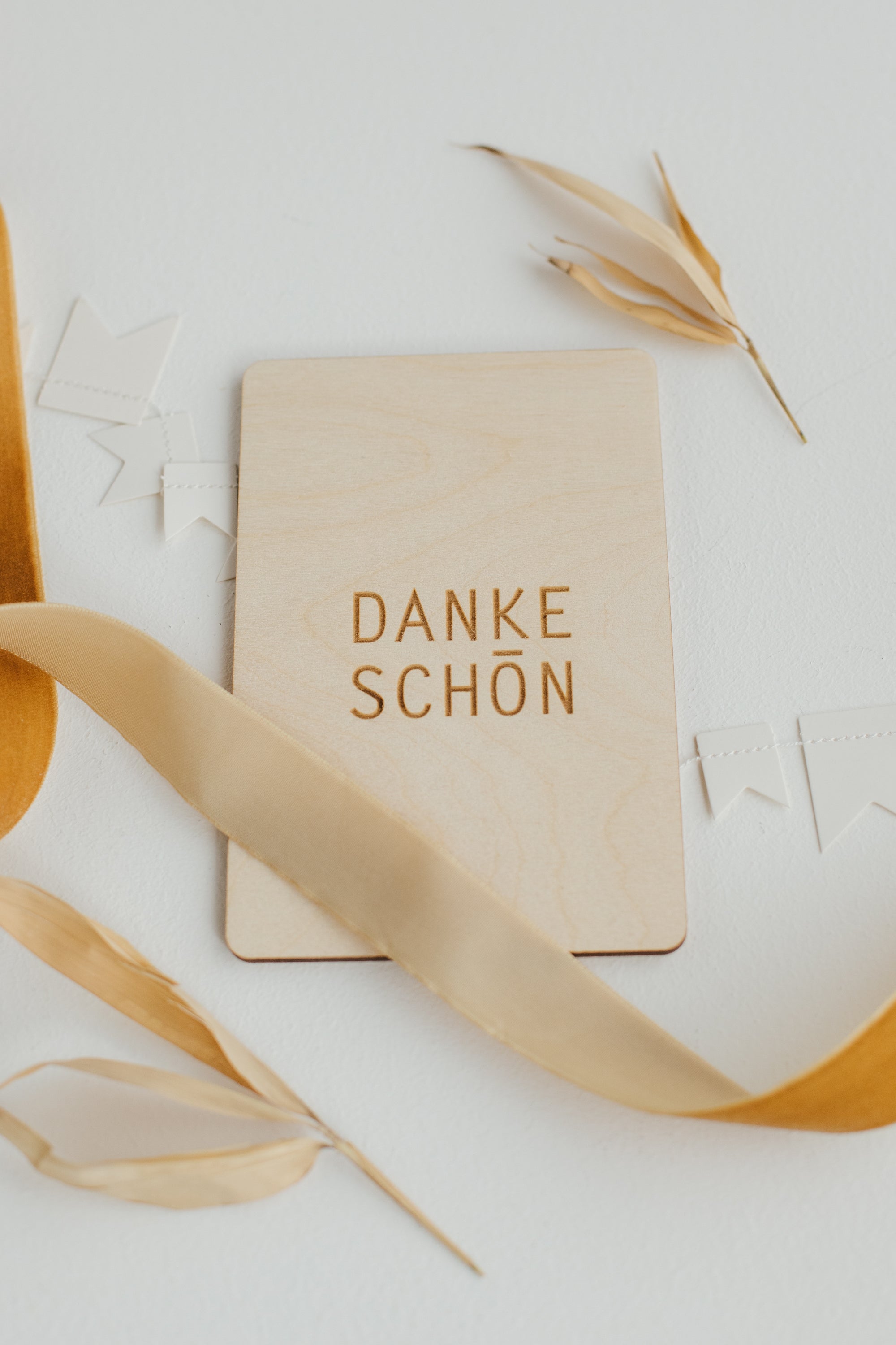 Holzkarte Dankeschön
