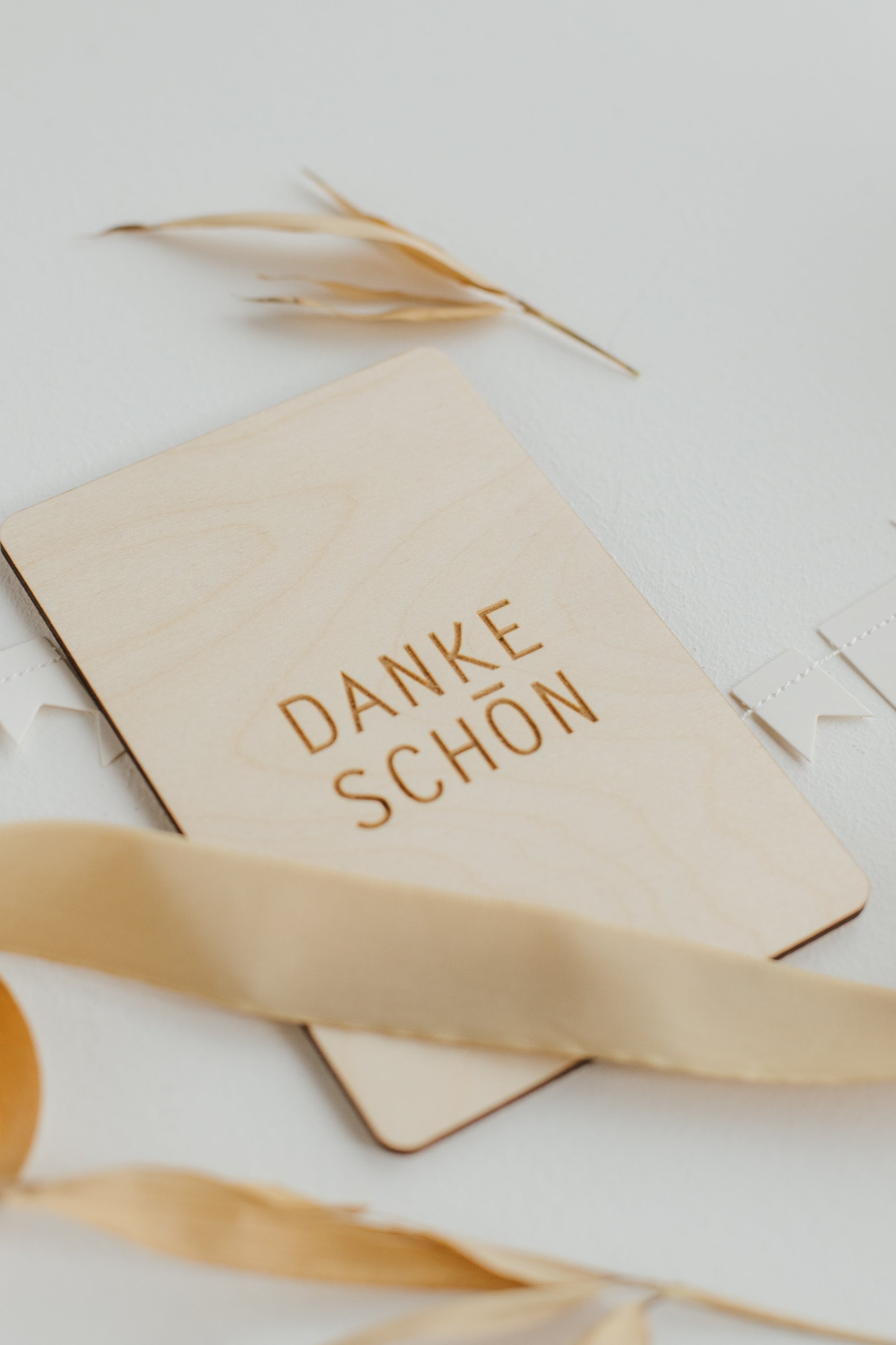 Holzkarte Dankeschön