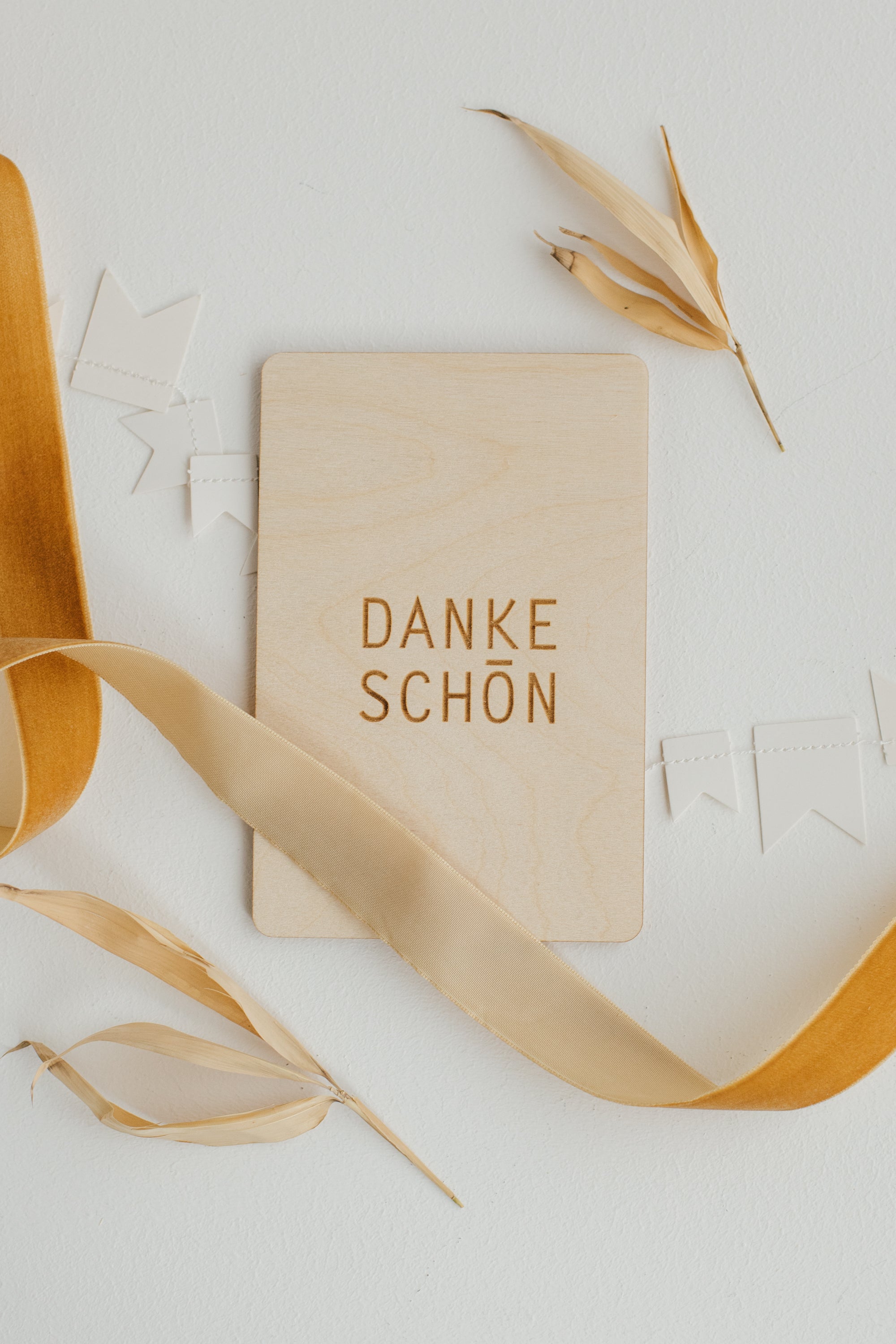Holzkarte Dankeschön