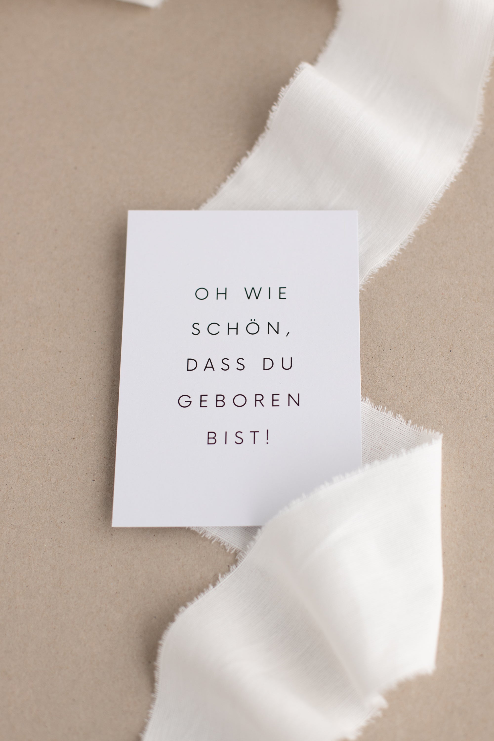 Postkarte Oh wie schön, dass du geboren bist
