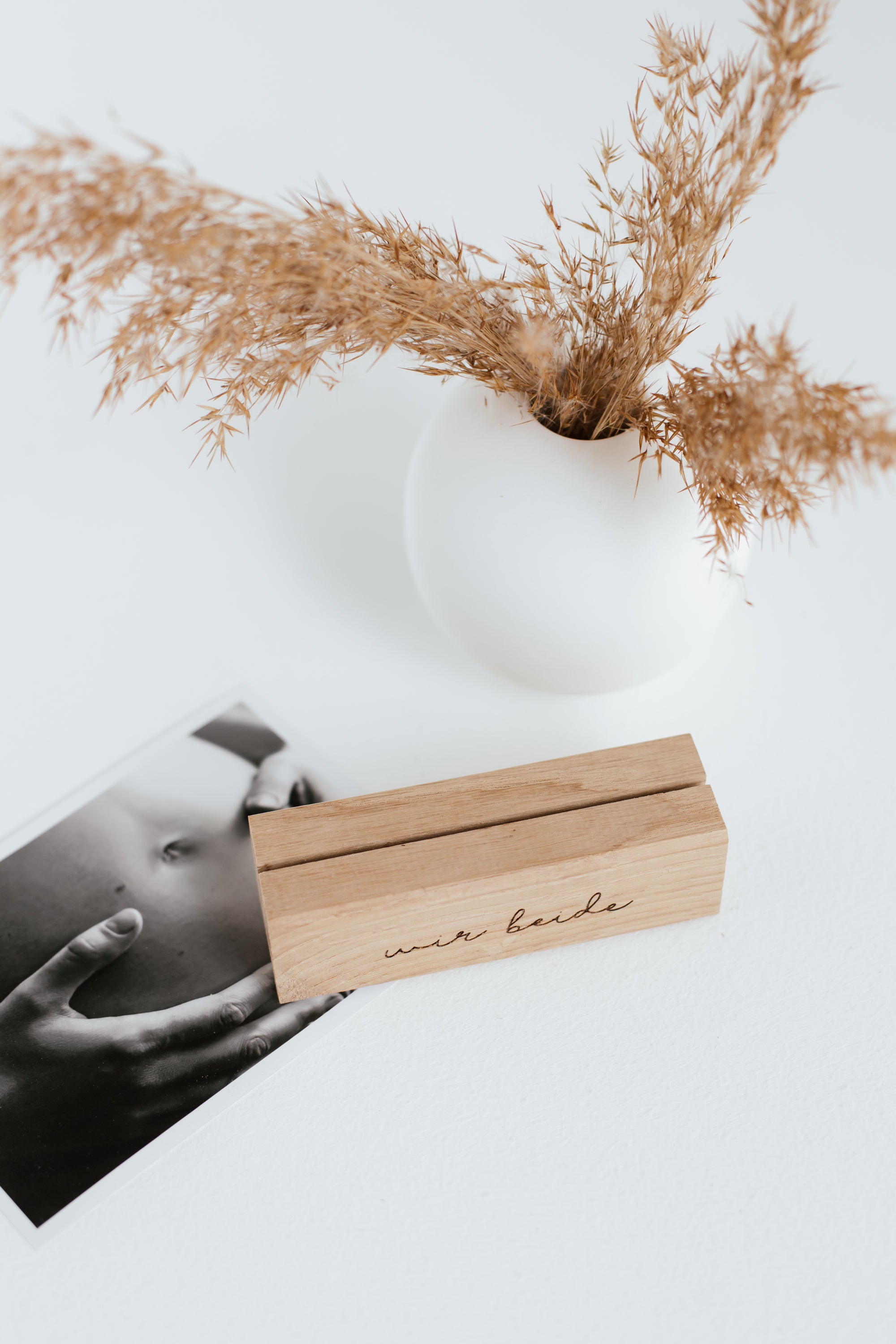 Postkartenaufsteller wir beide