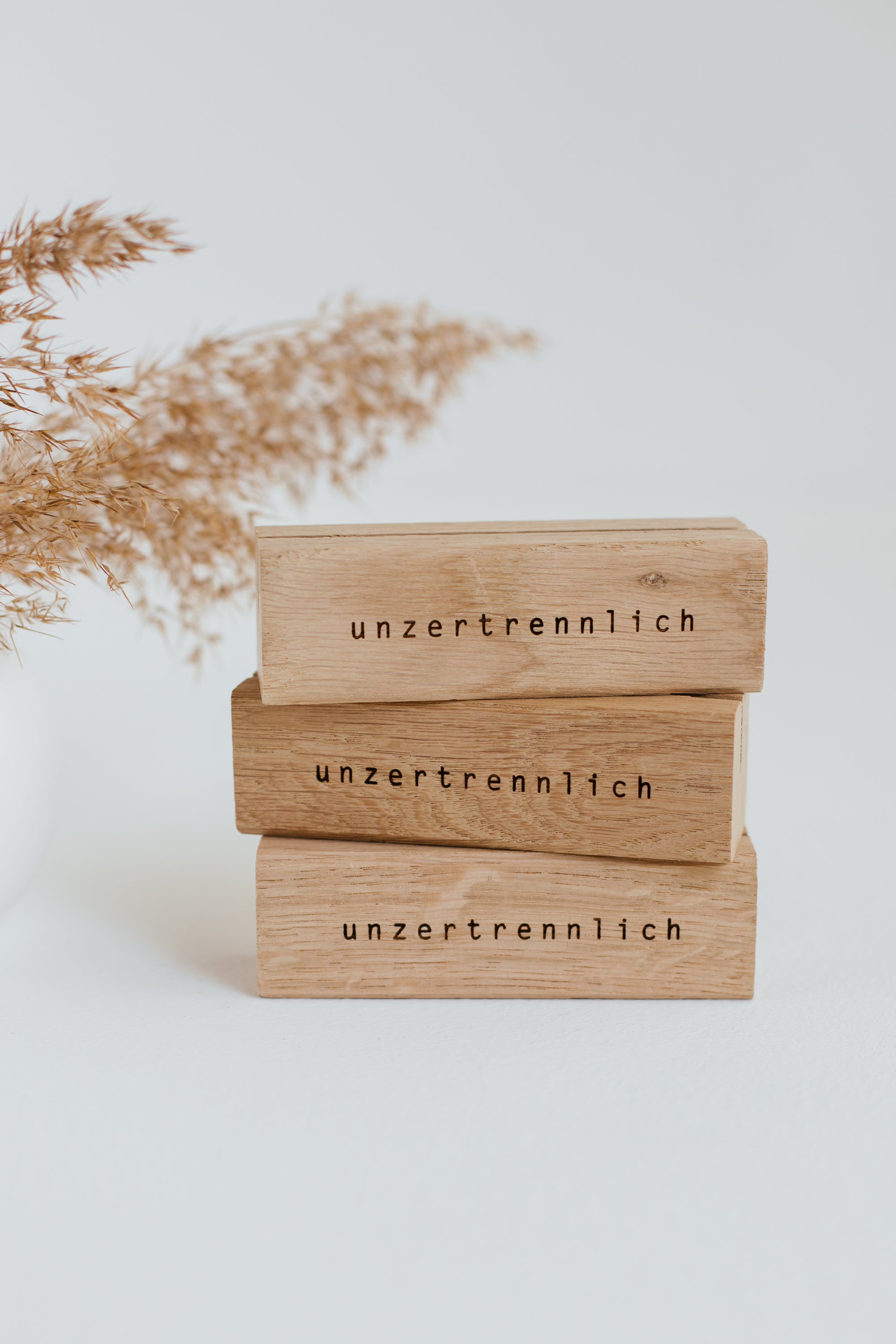 Postkartenaufsteller unzertrennlich