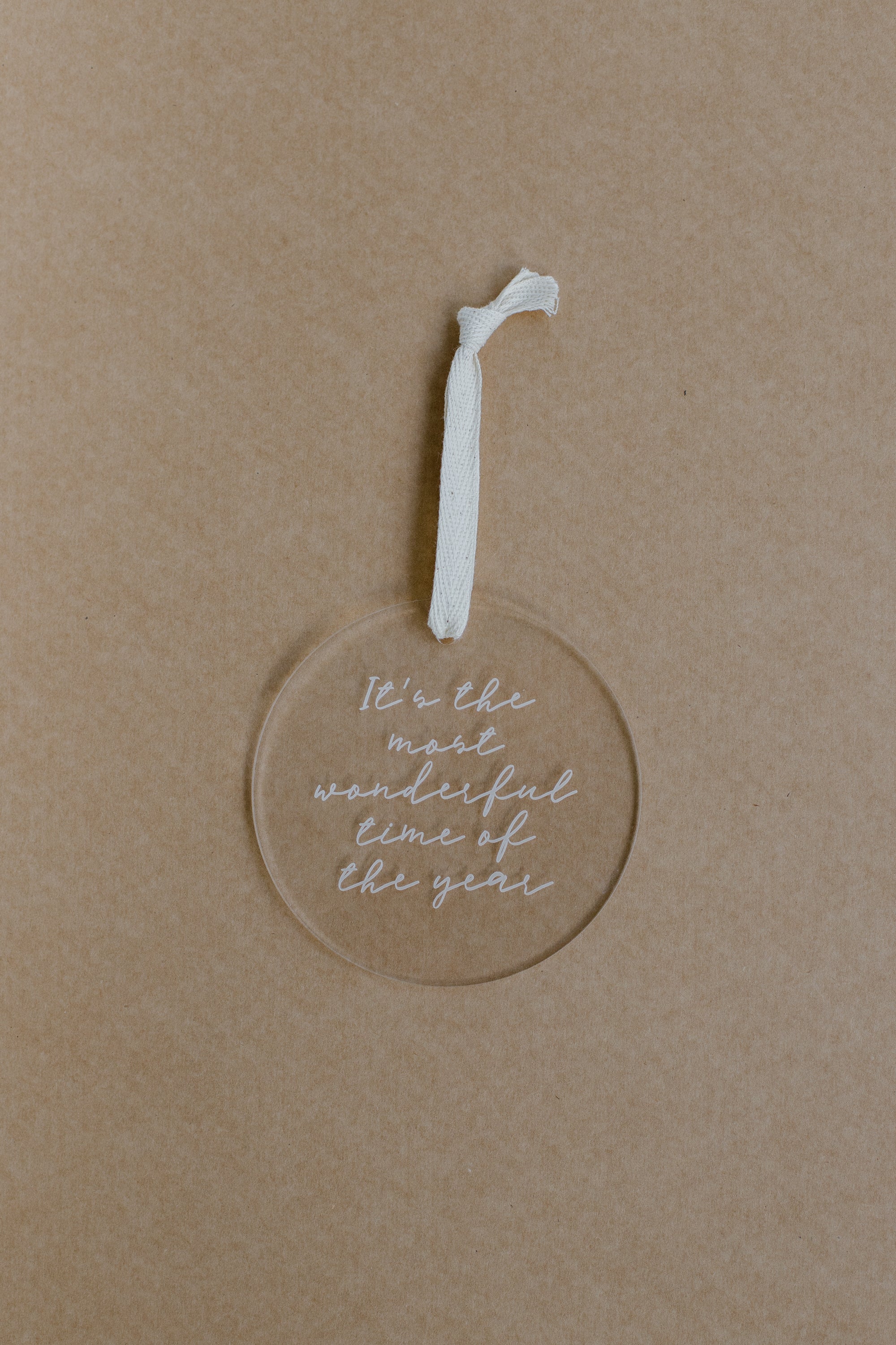 Weihnachtsschmuck Transparent the most wonderful time