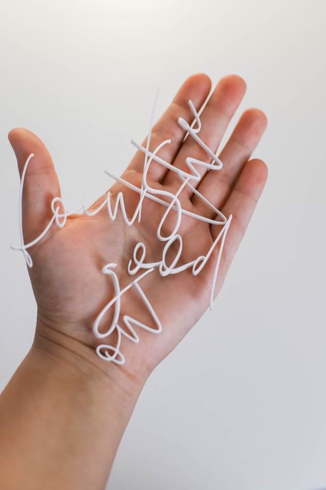 Wandschriftzug "focus on the good"