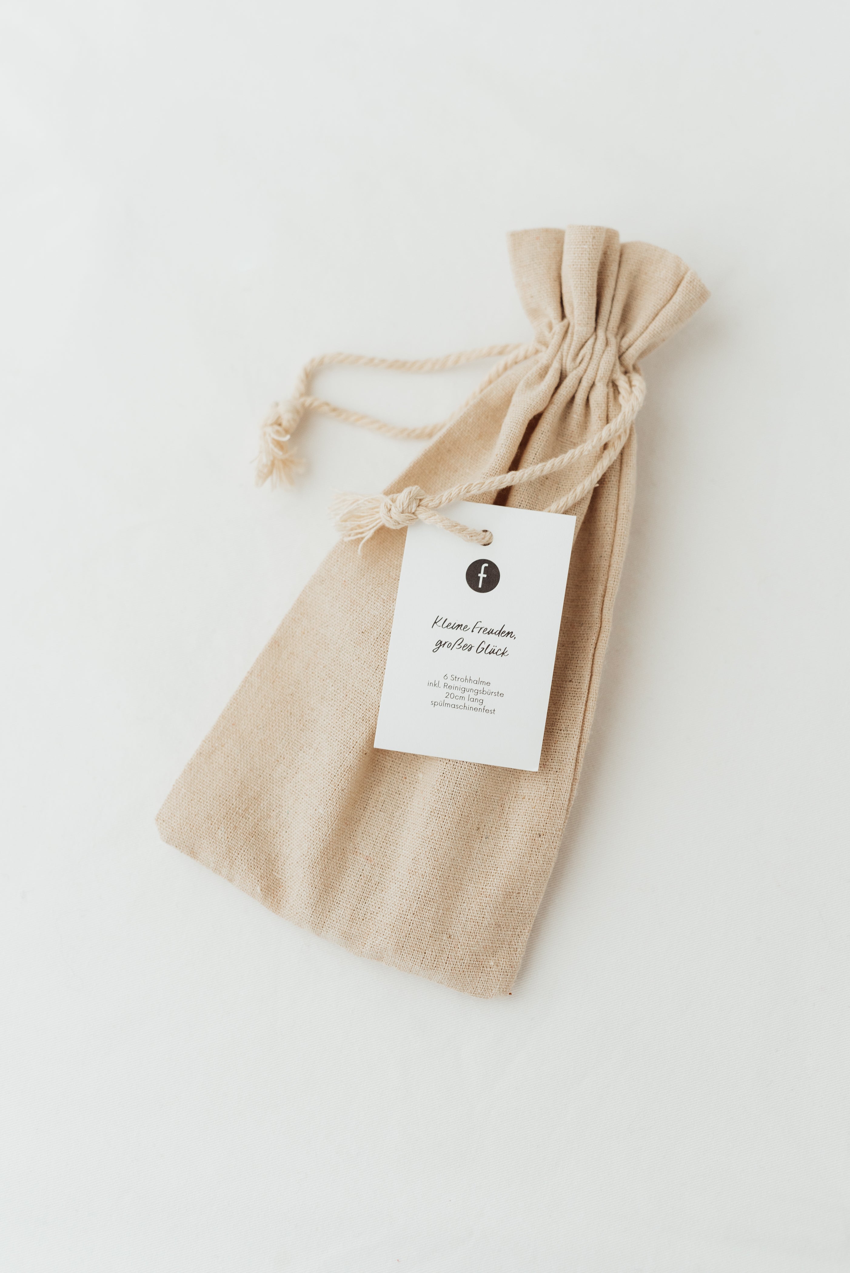 Glas-Strohhalm-Set mit Sprüchen & Reinigungsbürste