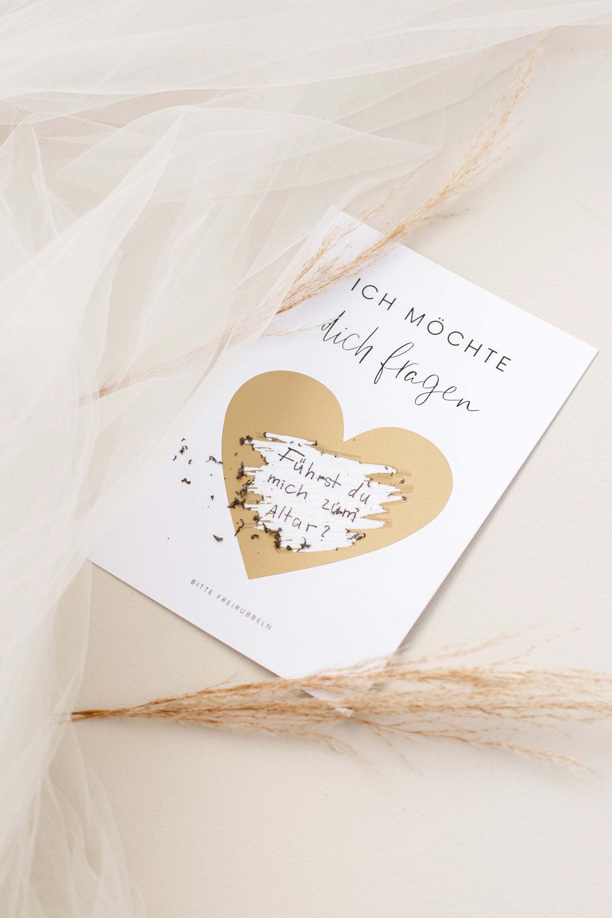 Rubbelkarte "Ich möchte dich fragen"