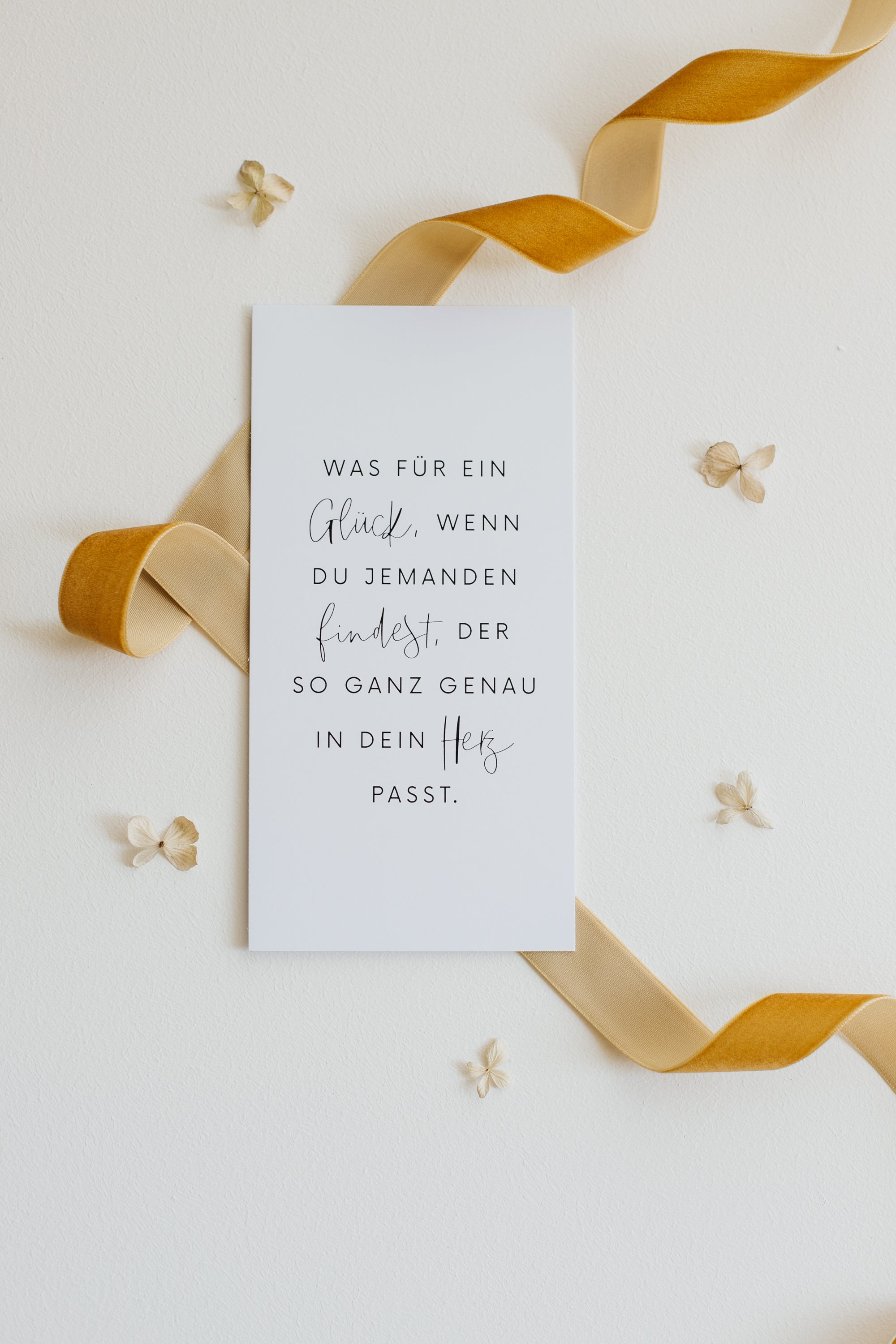 Postkarte Glück gefunden