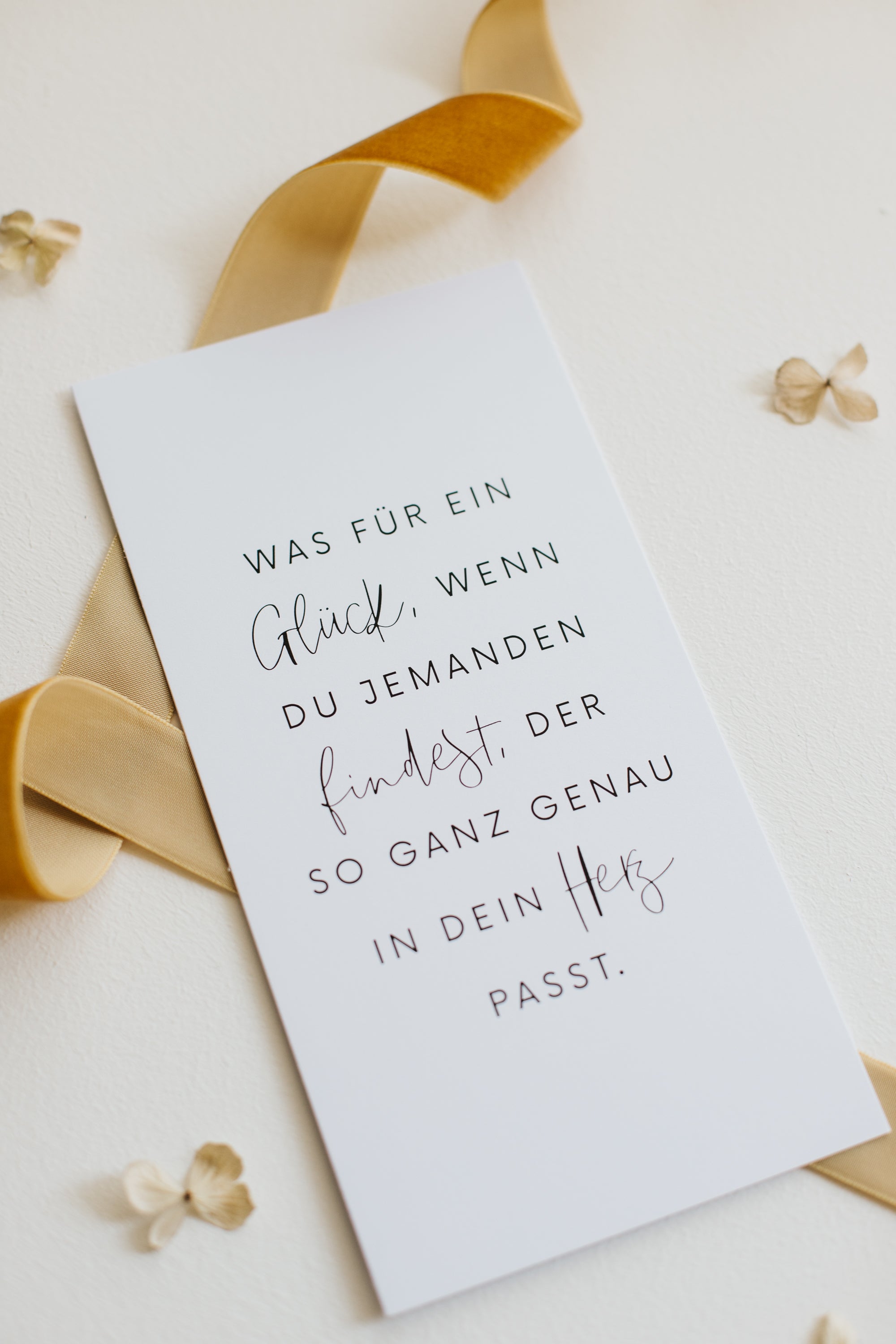 Postkarte Glück gefunden