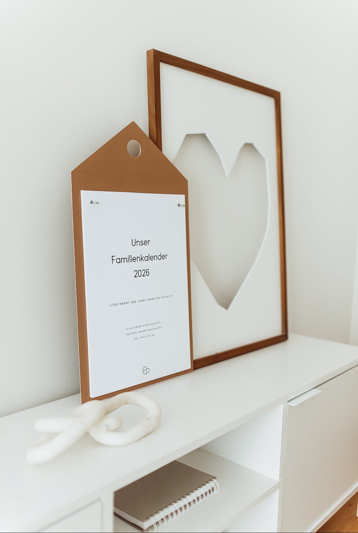 Familienkalender – Hausform mit 5 Spalten
