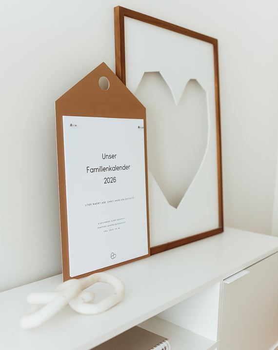 Familienkalender – Hausform mit 5 Spalten