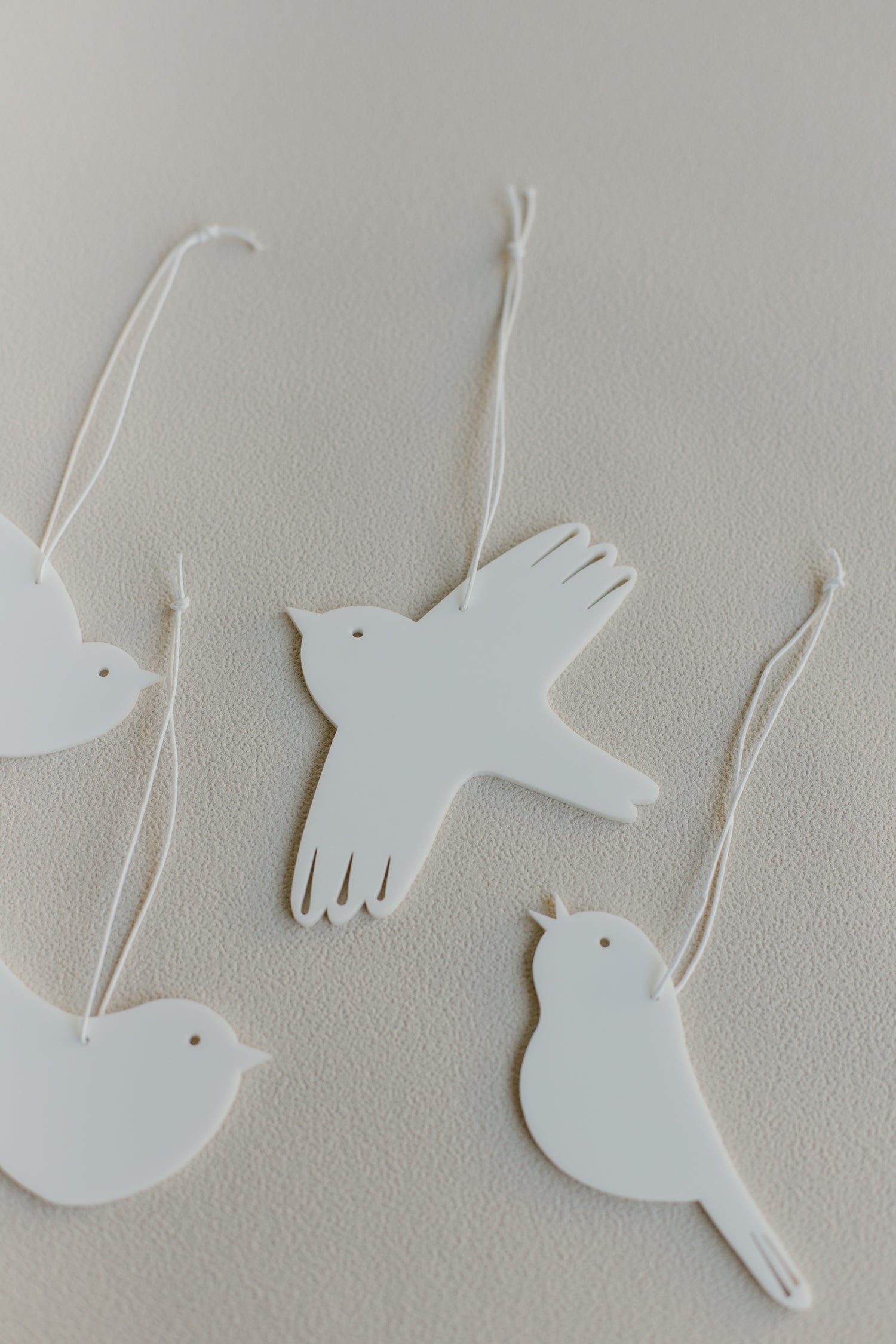 Osteranhänger Vögel 4-er Set