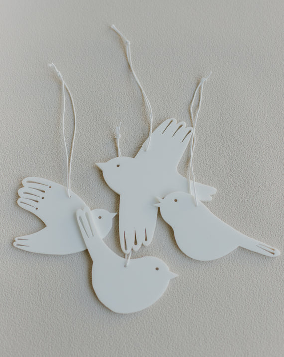 Osteranhänger Vögel 4-er Set
