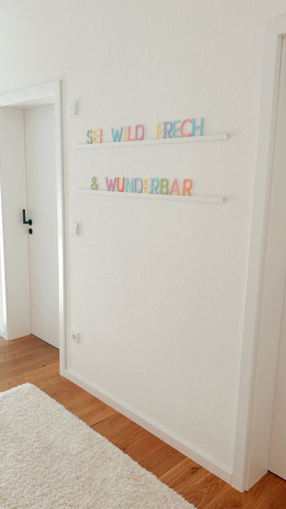 Deko Buchstabe für Letterboard in bunt, GROßE Version