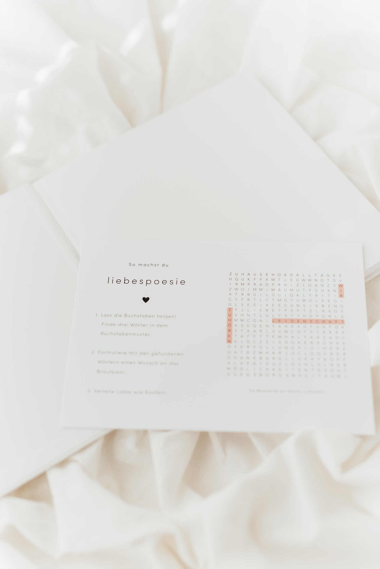 Liebespoesie Gästebuch für Hochzeiten