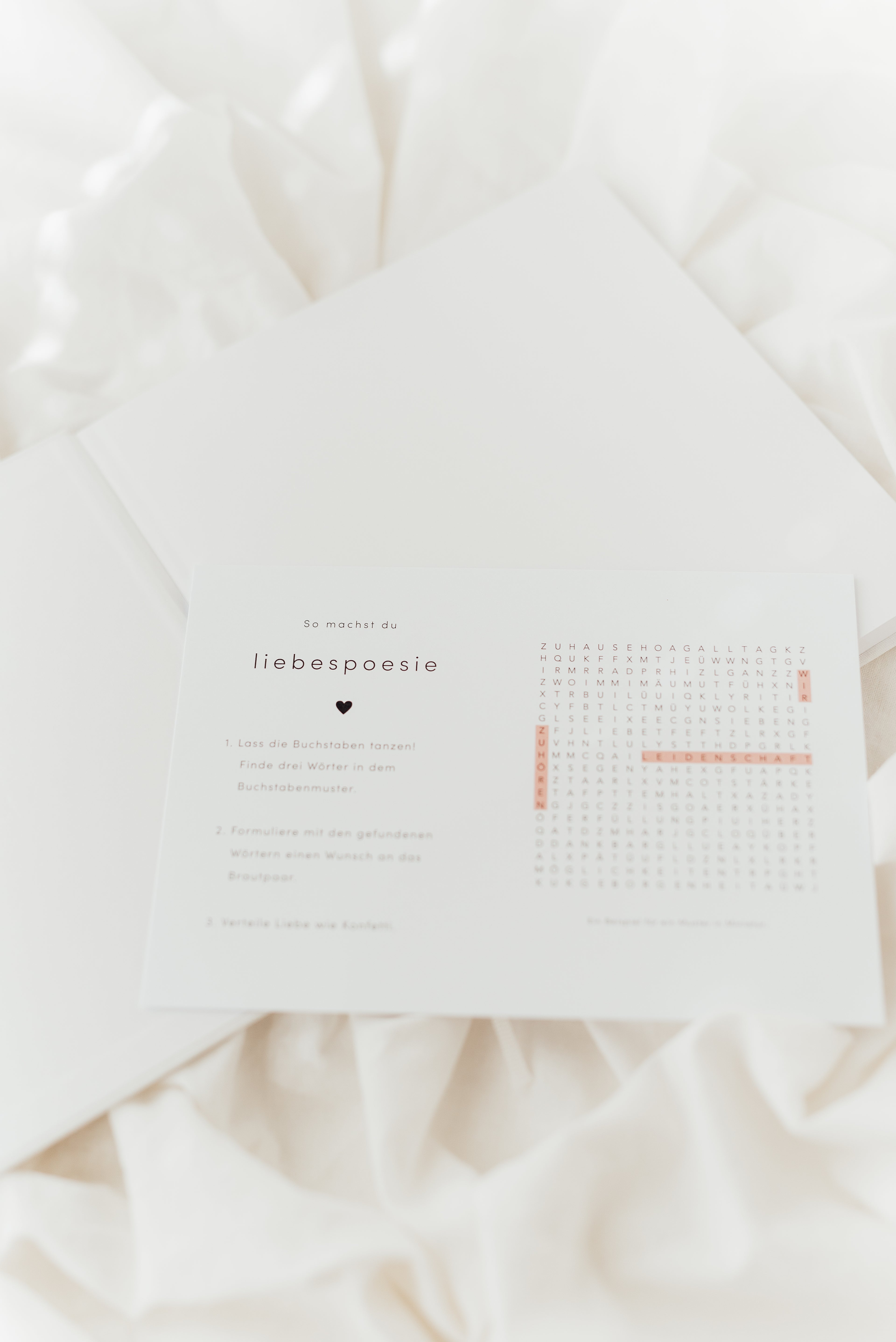 Liebespoesie Gästebuch für Hochzeiten