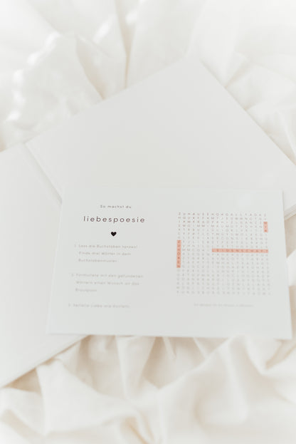 Liebespoesie Gästebuch für Hochzeiten
