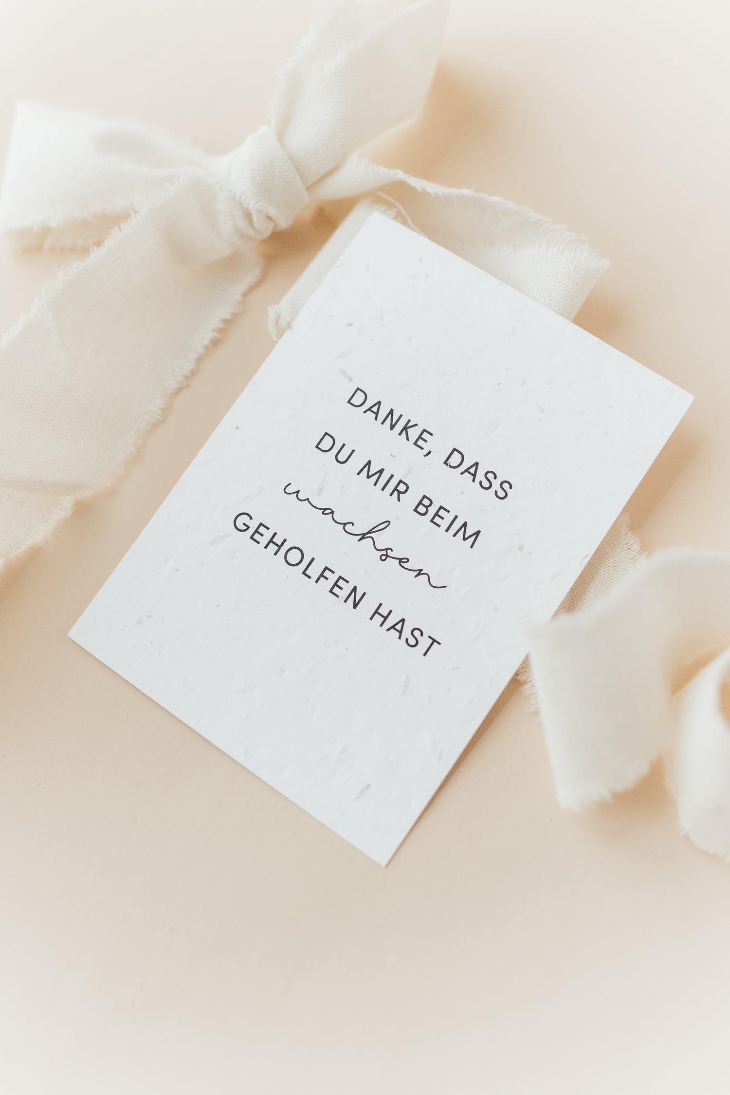 Postkarte wachsen geholfen (Samenpostkarte)