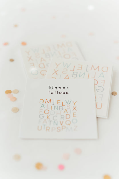 Kindertattoos ABC