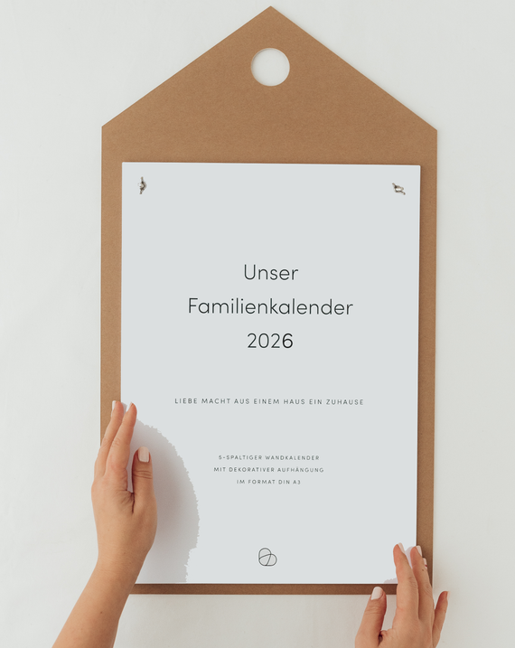 Familienkalender – Hausform mit 5 Spalten