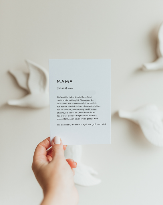 Postkarte Definition MAMA