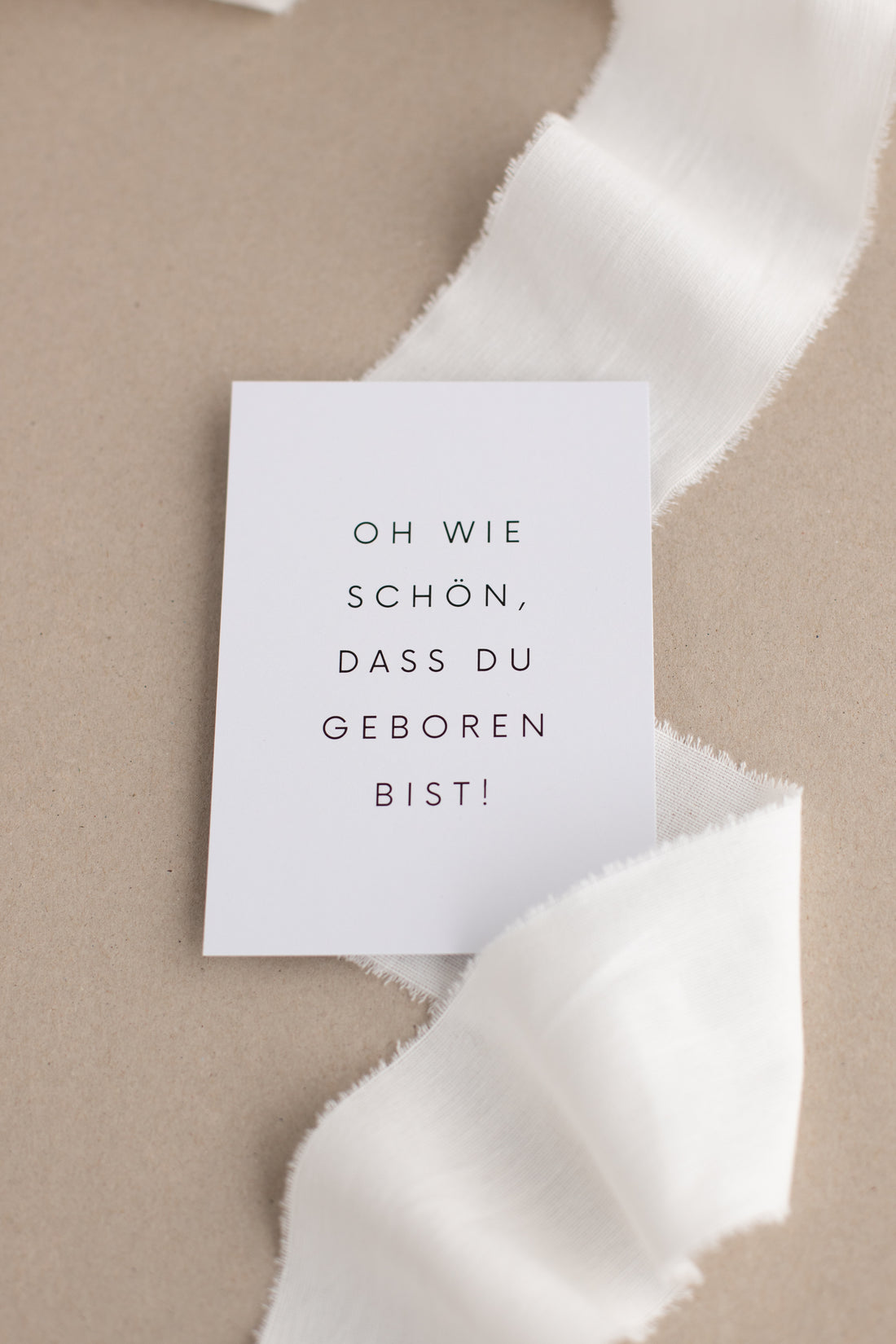 Postkarte Oh wie schön, dass du geboren bist