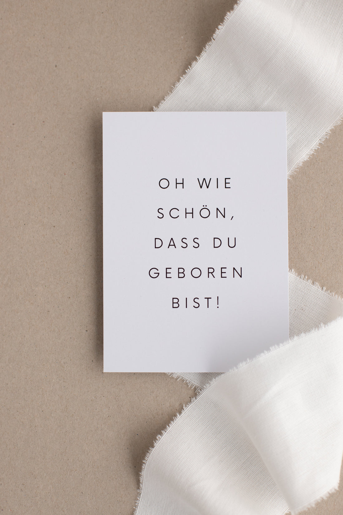 Postkarte Oh wie schön, dass du geboren bist