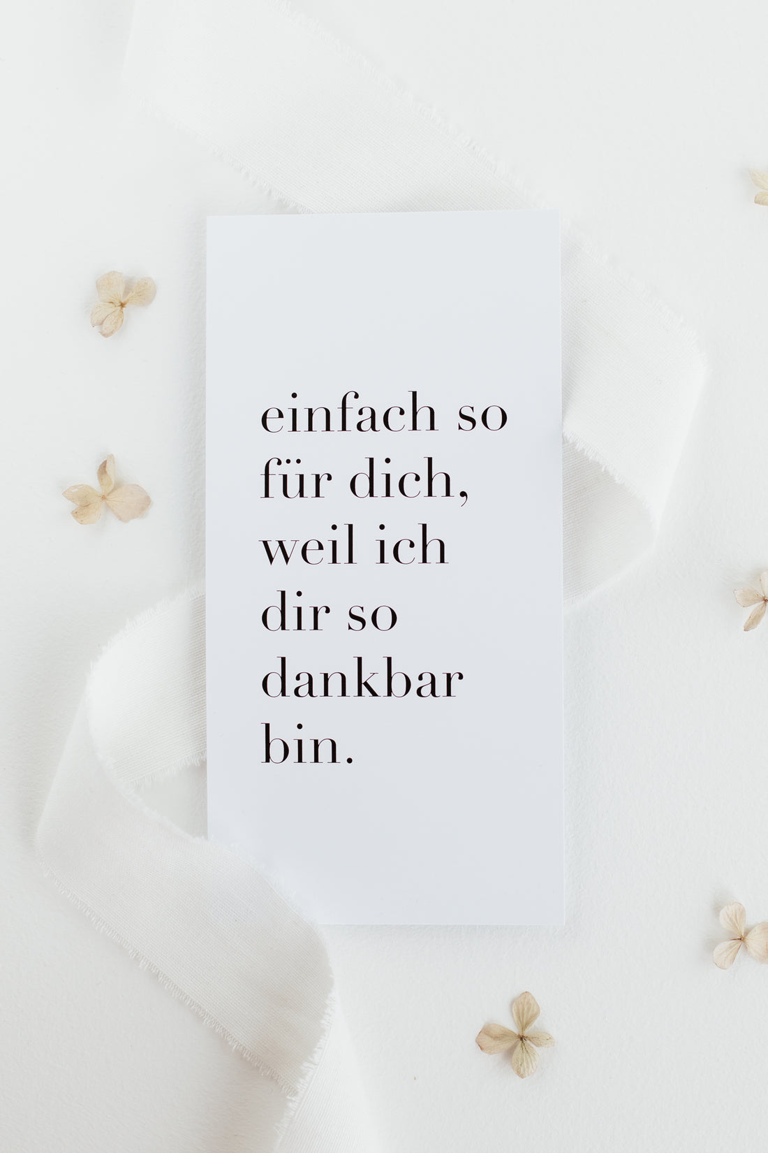 Postkarte Dankbar Sein