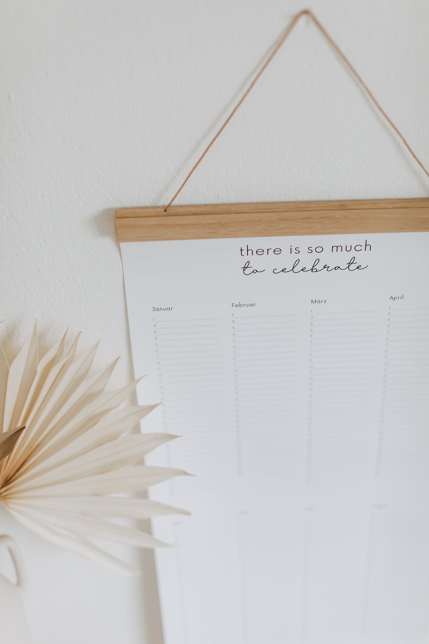 Geburtstagskalender mit Posterleiste