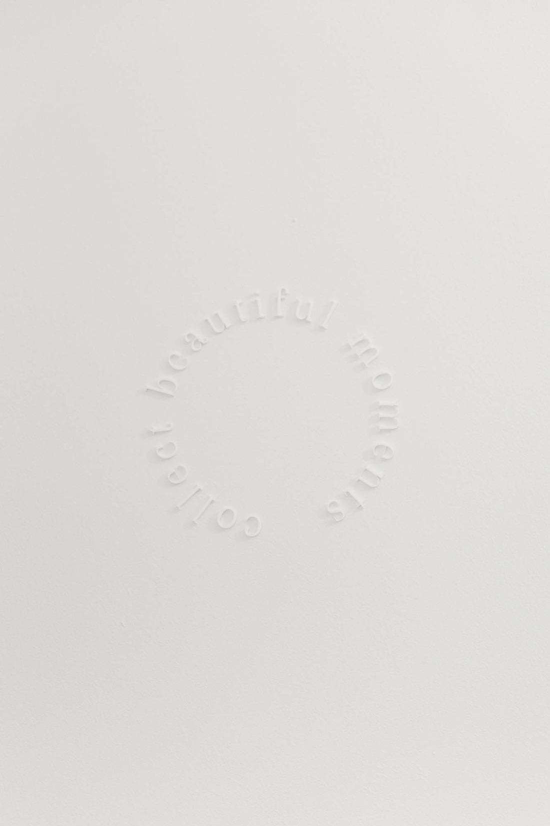 Wandschriftzug &quot;Collect beautiful moments&quot;