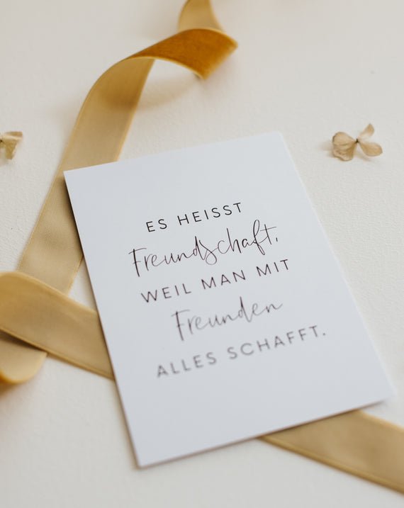 Postkarte Freundschaft